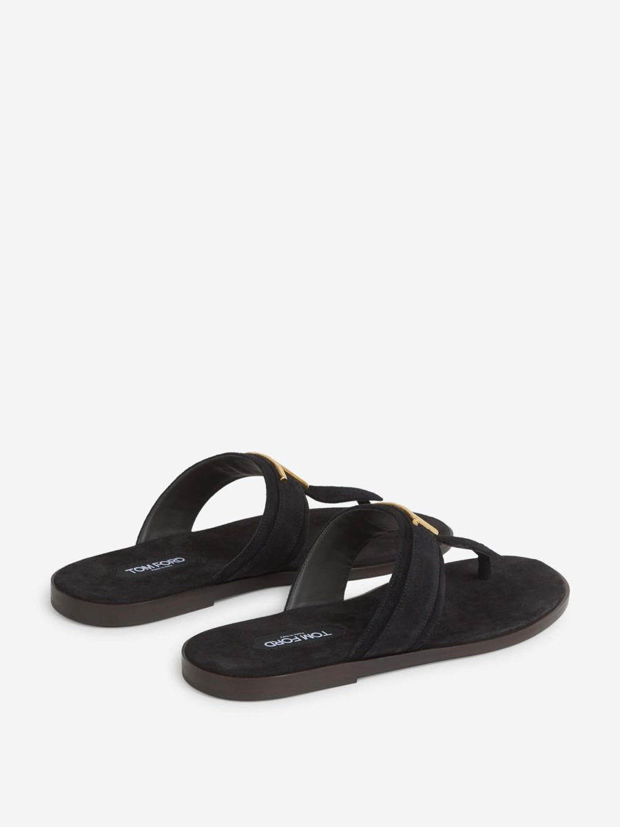 Tom Ford Brighton Leather Flip Flops