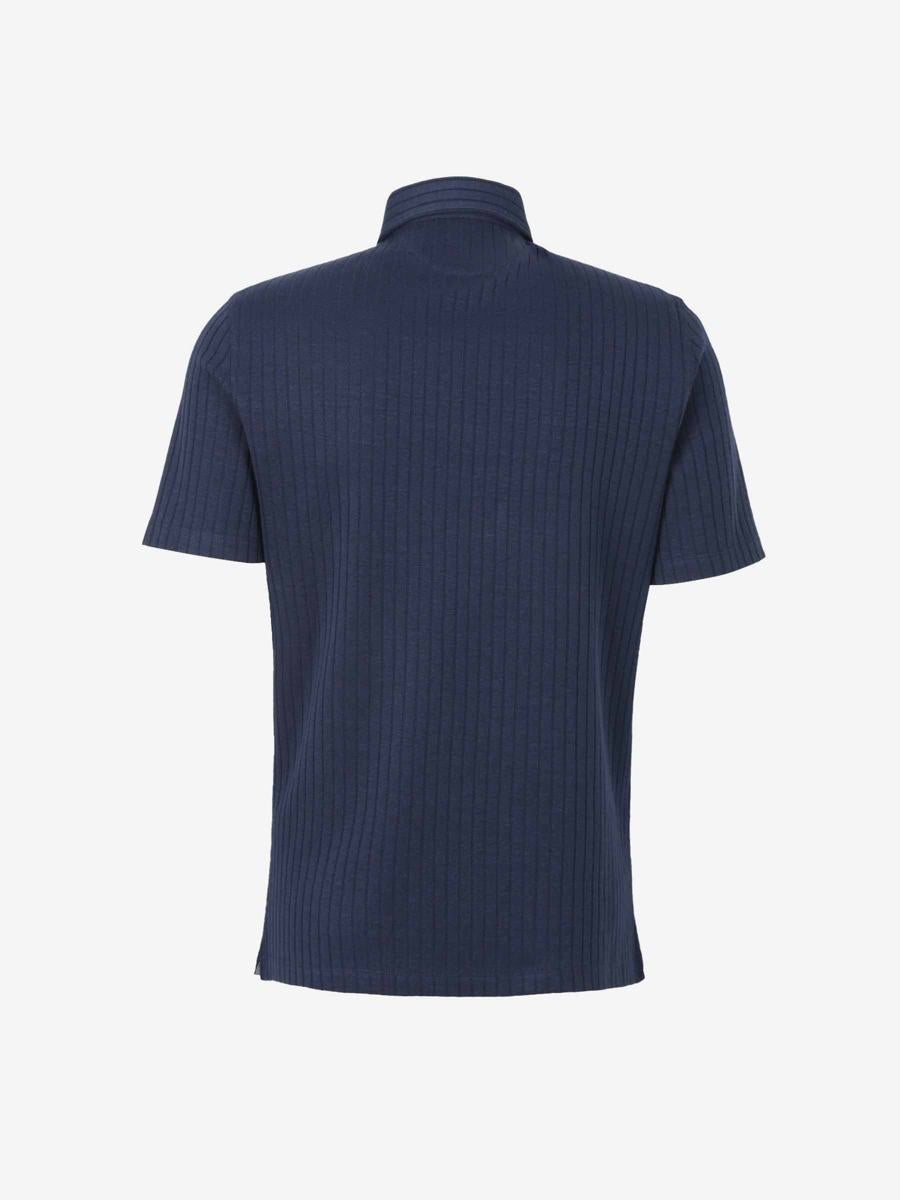 Brunello Cucinelli Ribbed Polo With Buttons