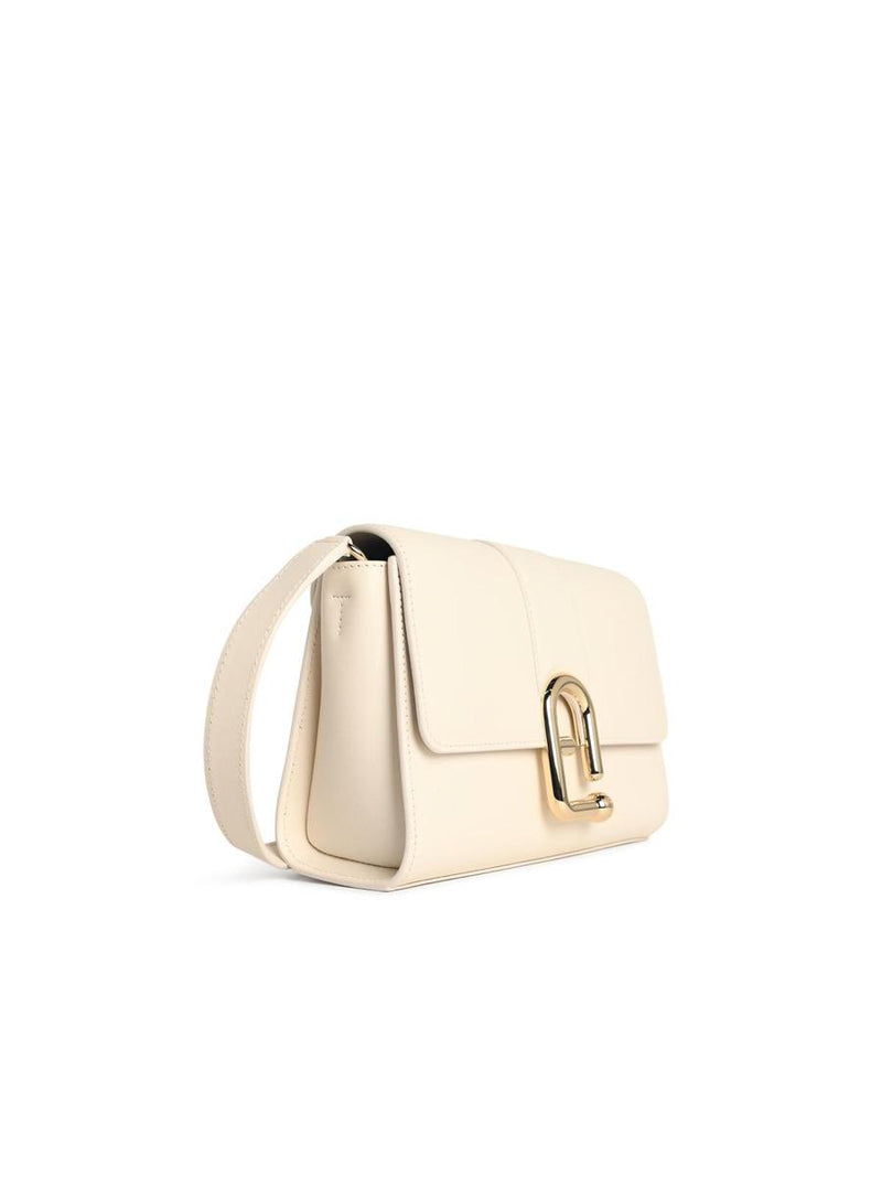Furla 'Urban S' Cream Leather Crossbody Bag