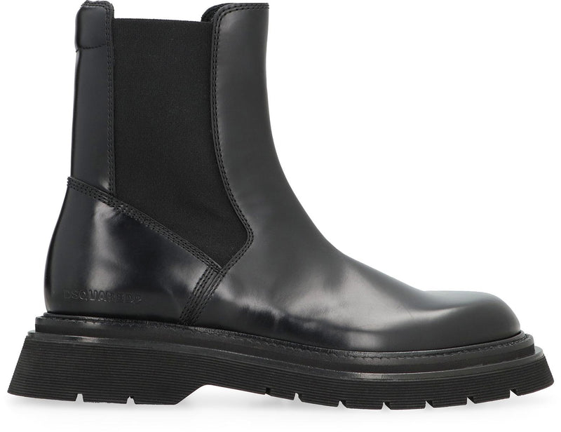 DSQUARED2 Leather Chelsea Boots