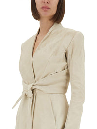 Rick Owens Structured Leather Jacket