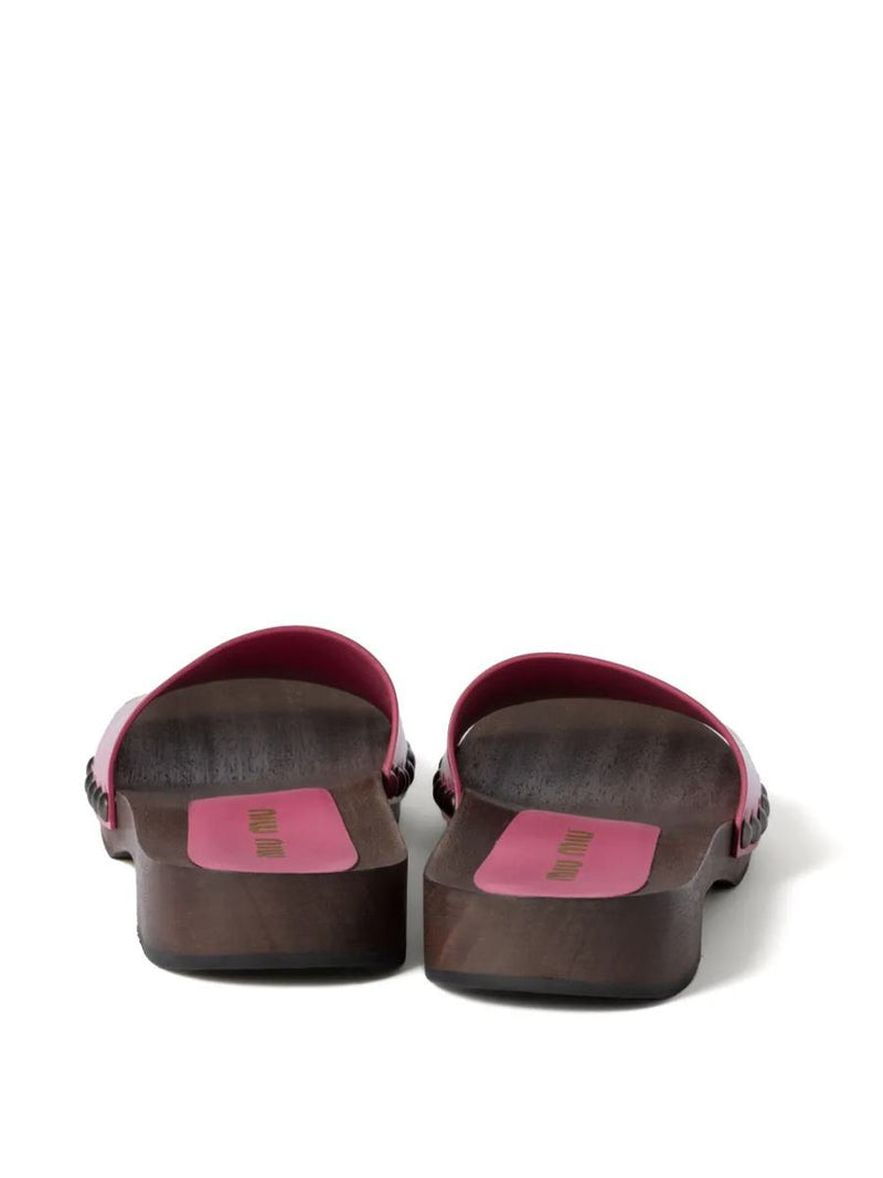 Miu Miu Patent Leather Clogs