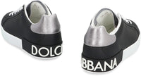 Dolce & Gabbana Portofino Spoiler Leather Low-Top Sneakers