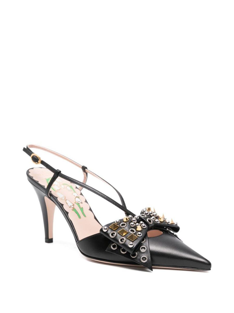 Valentino Garavani Bowow Leather Pumps