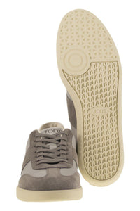 Tod'S Smooth Leather And Suede Tabs Sneakers
