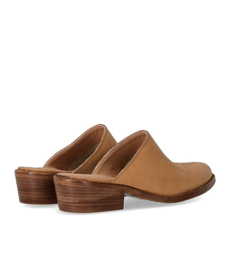 Duccio Del Duca Maverik Western Tan Mule