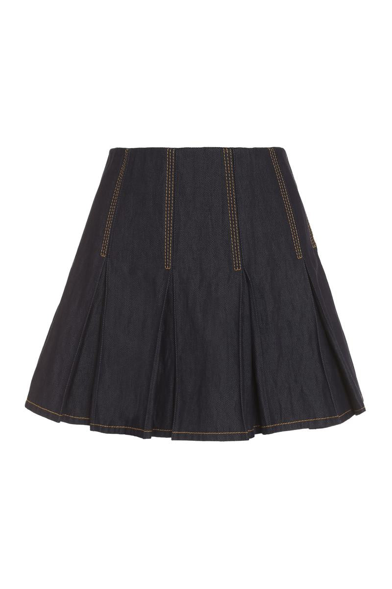 Bottega Veneta Pleated Mini Skirt