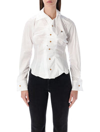 Vivienne Westwood White Drunken Sculpted Shirt