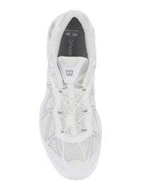 'Xt-Whisper' White Sneakers With Printed Logo On The Side And Drawstring Closure In Fabric Unisex