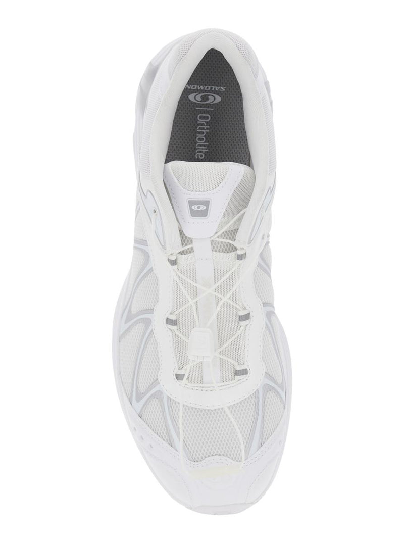 'Xt-Whisper' White Sneakers With Printed Logo On The Side And Drawstring Closure In Fabric Unisex