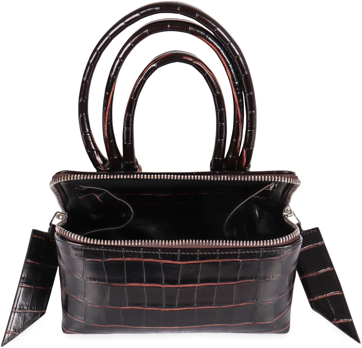 The Attico Mini Bag Friday In Printed Leather