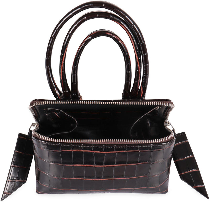 The Attico Mini Bag Friday In Printed Leather