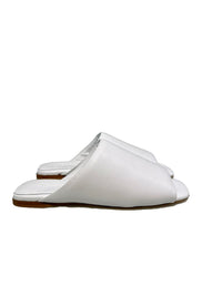 La Rose Sabot Nappa White