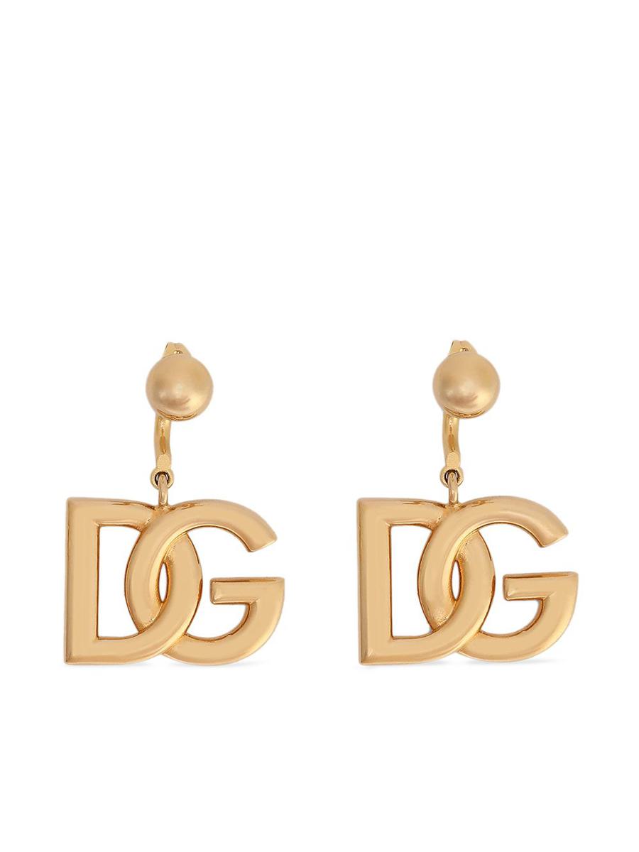 Dolce & Gabbana Logo Drop Earrings