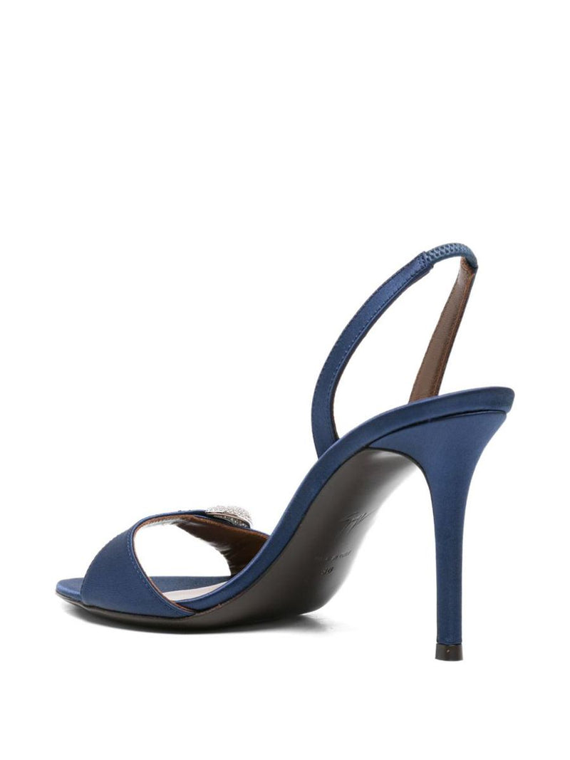 Giuseppe Zanotti Clandestino Satin Heel Sandals