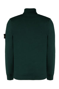 Stone Island Virgin Wool Turtleneck Sweater