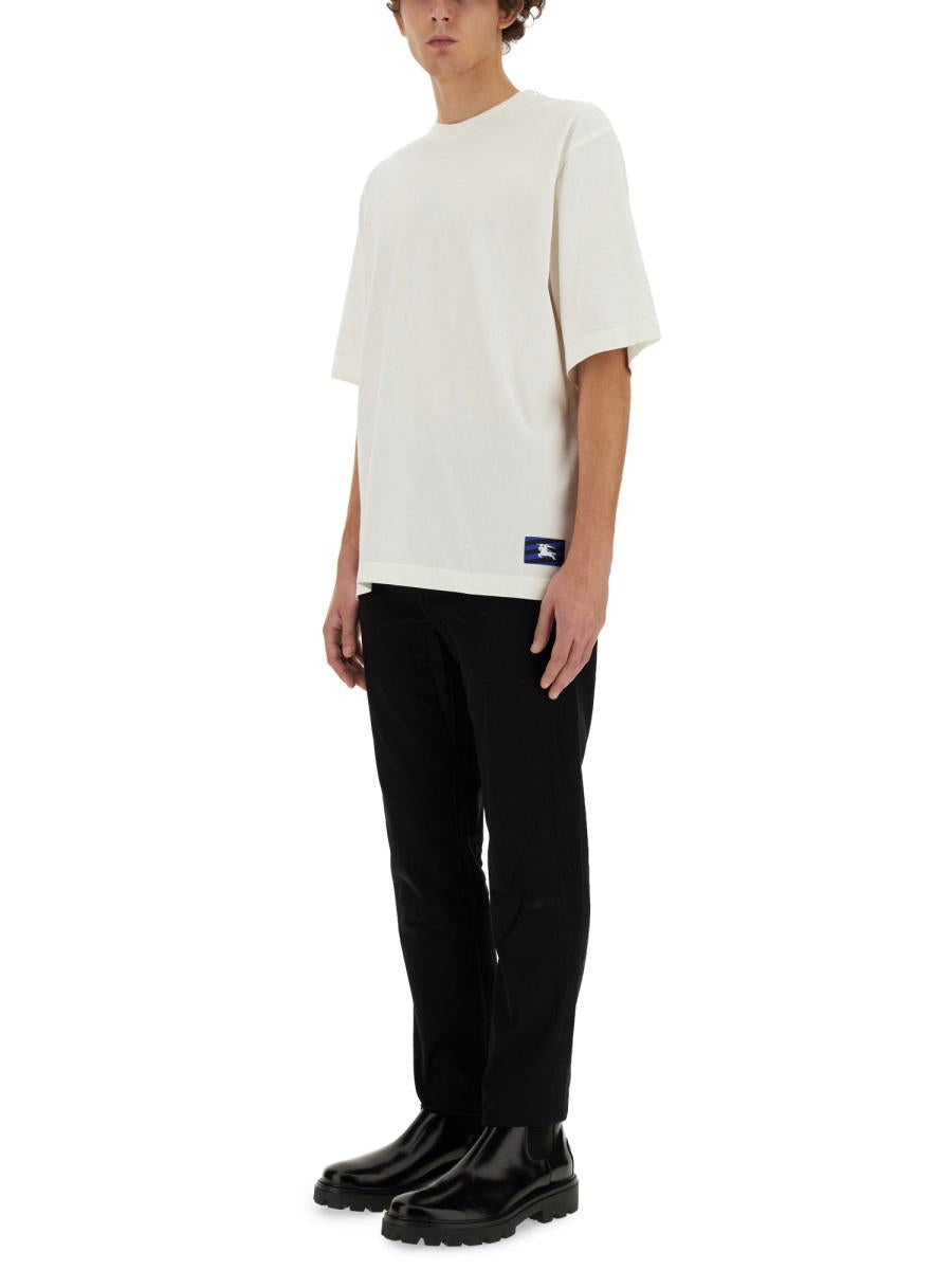 Burberry T-Shir With Ekd Patch