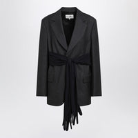 MM6 Maison Margiela Wool-Blend Jacket With Gloves