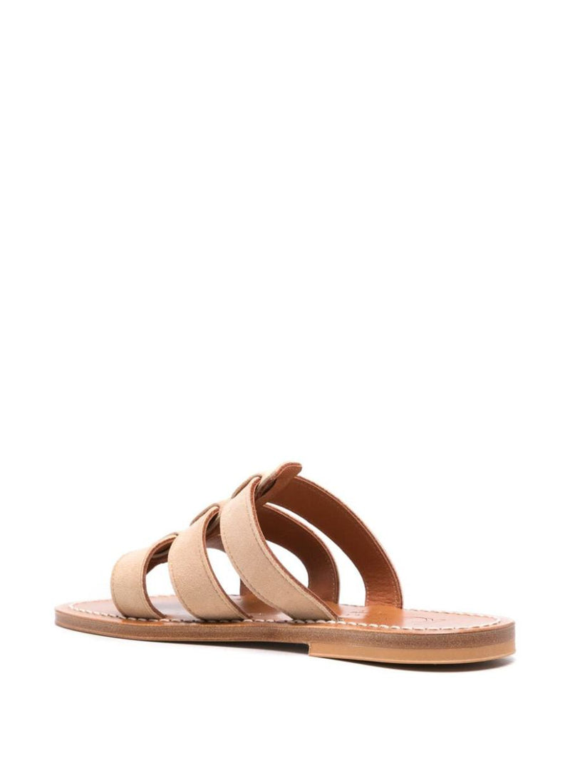 K.Jacques Dolon Leather Flat Mules