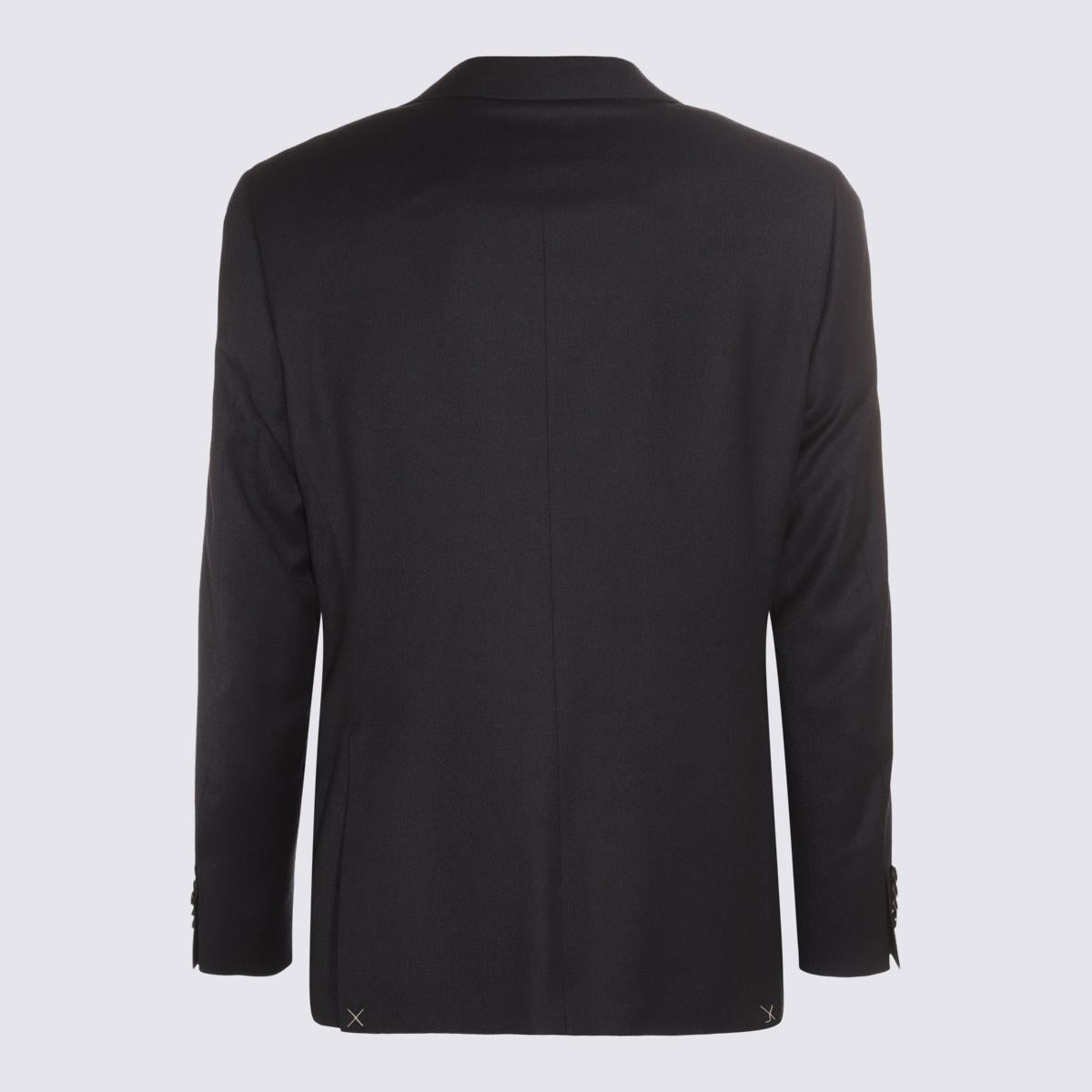 Canali Black Wool Suits