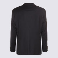 Canali Black Wool Suits