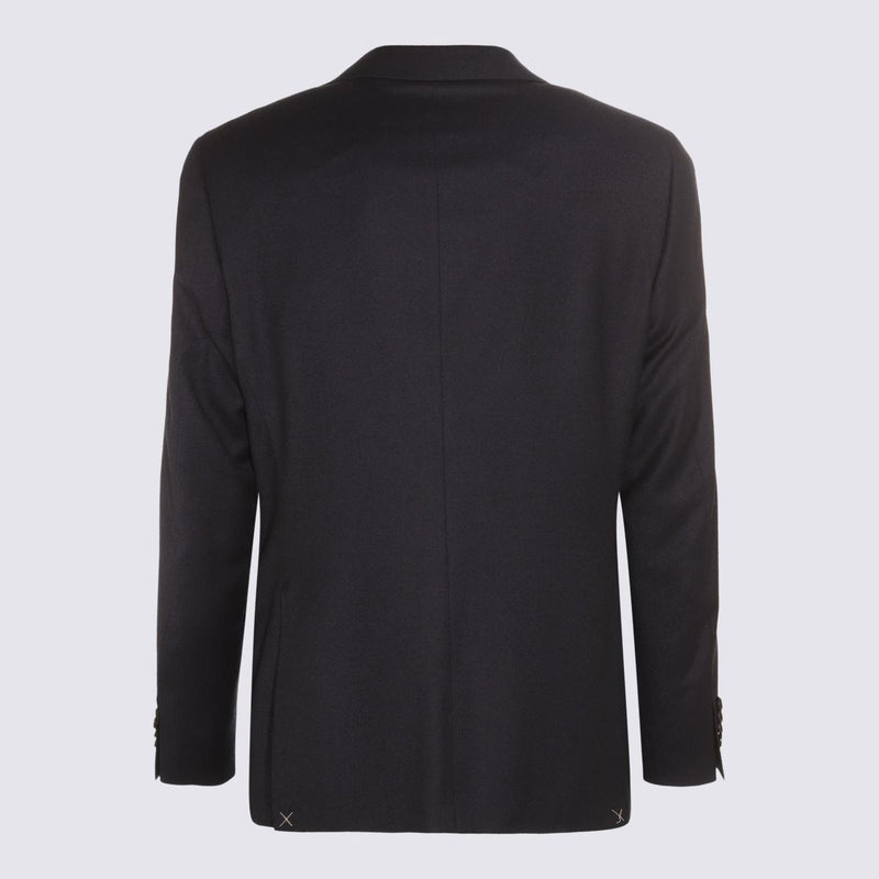 Canali Black Wool Suits