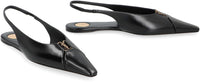 Saint Laurent Babylone Pointy-Toe Slingback Ballet Flats