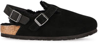 Birkenstock Tokio Leather And Fur Slippers