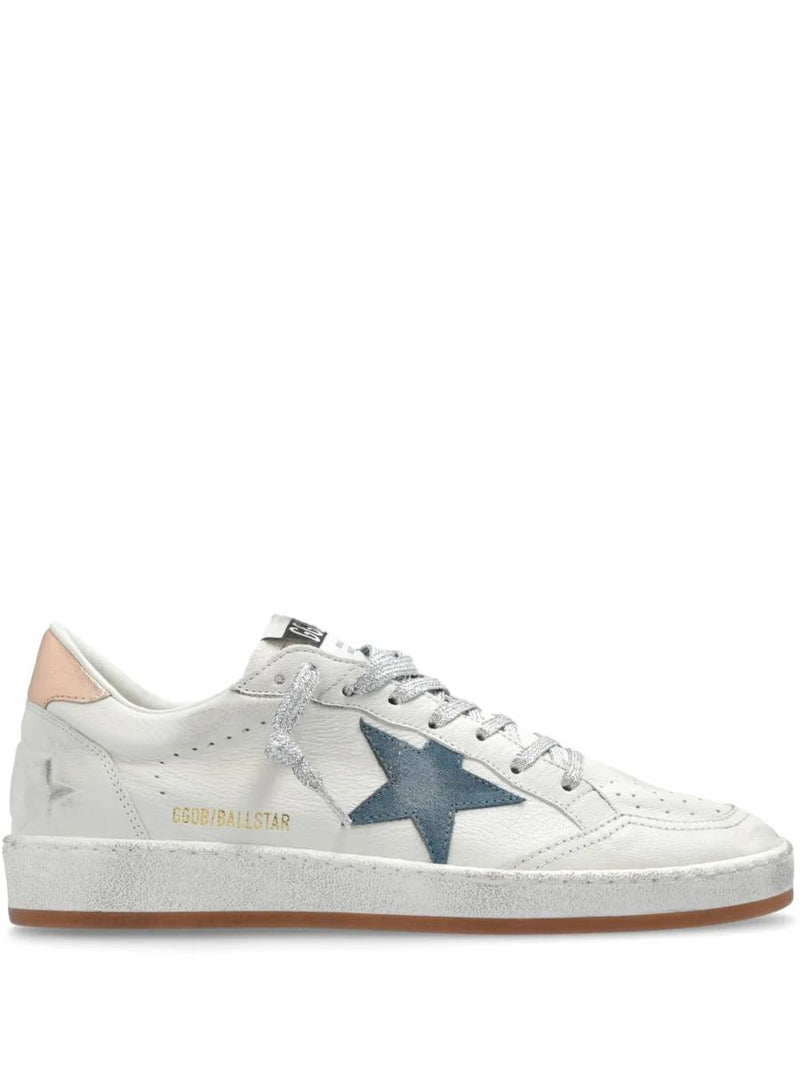 Golden Goose Ball Star Sneakers With A Worn Effect