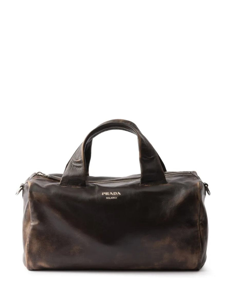 prada nappa leather duffle bag