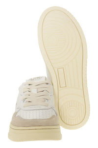 Autry Medalist Low - Leather And Suede Sneakers
