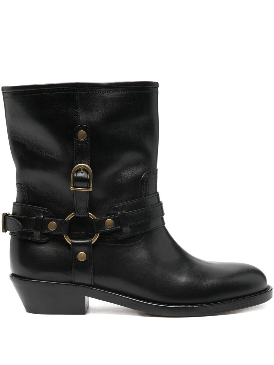 Isabel Marant Leather Biker Boots