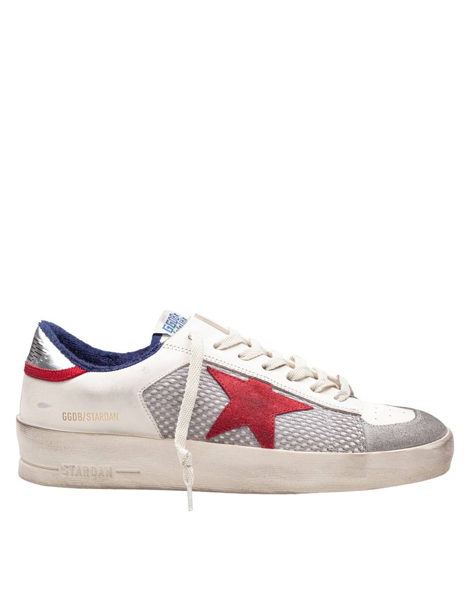 Golden Goose Mesh And Leather Sneakers