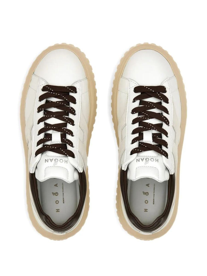 Hogan H-Stripes Nappa Leather Sneakers Shoes