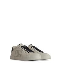 Dolce & Gabbana 'Portofino' White Leather Sneakers