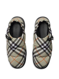 Burberry Check Pattern Pillow Mules