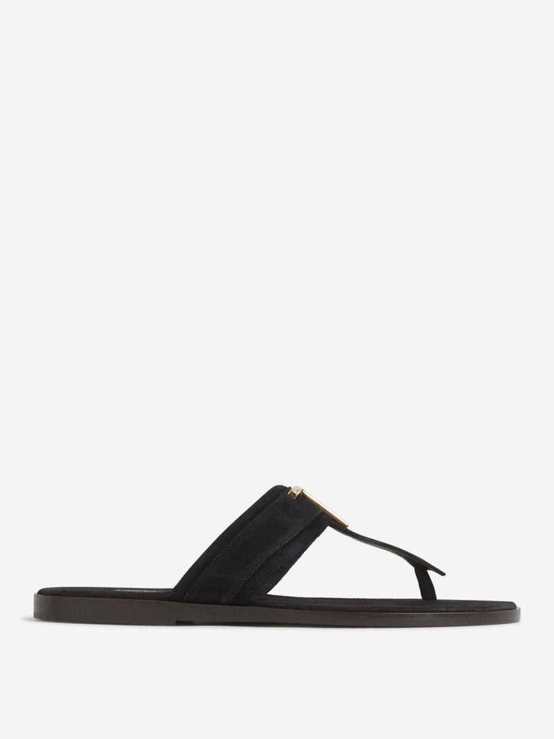 Tom Ford Brighton Leather Flip Flops