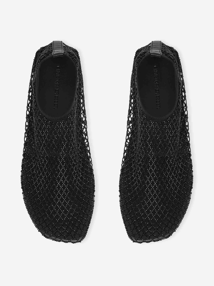 Christopher Esber Minette Crystal Ballerinas