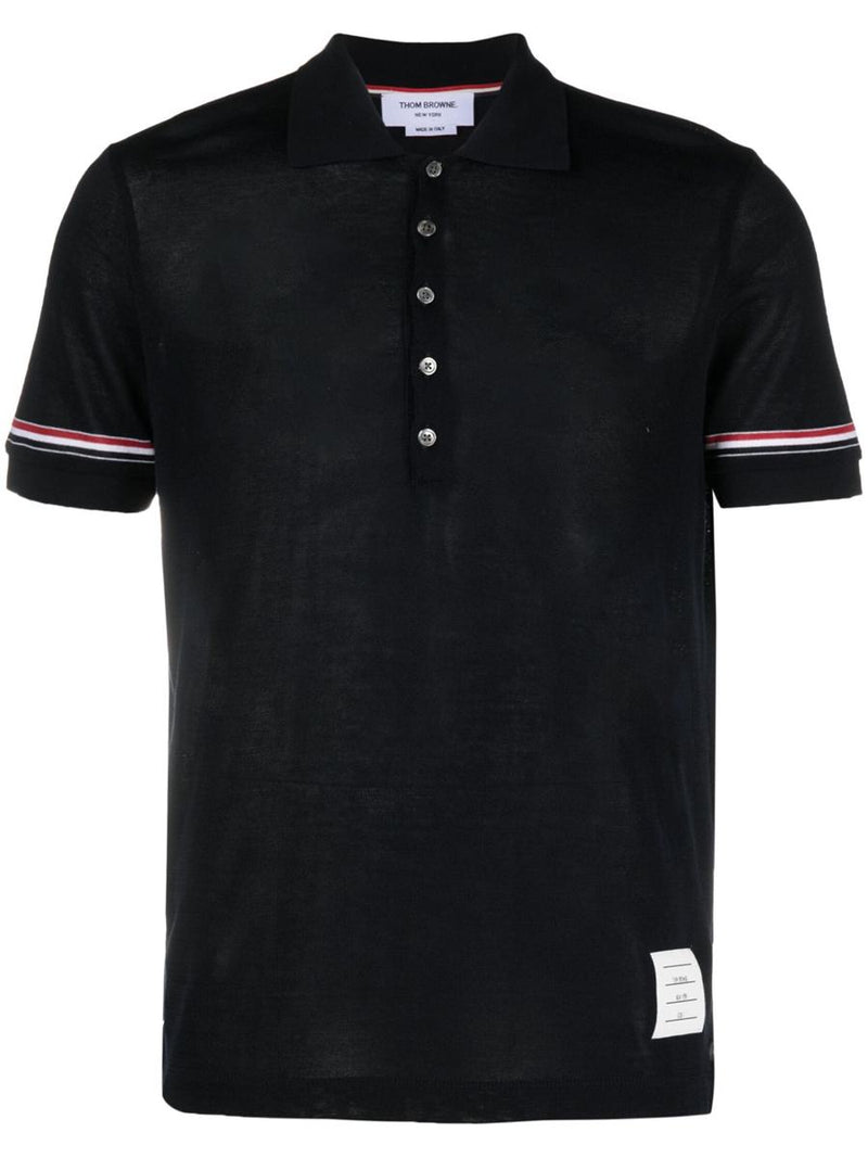 Thom Browne Polo With Rwb Band