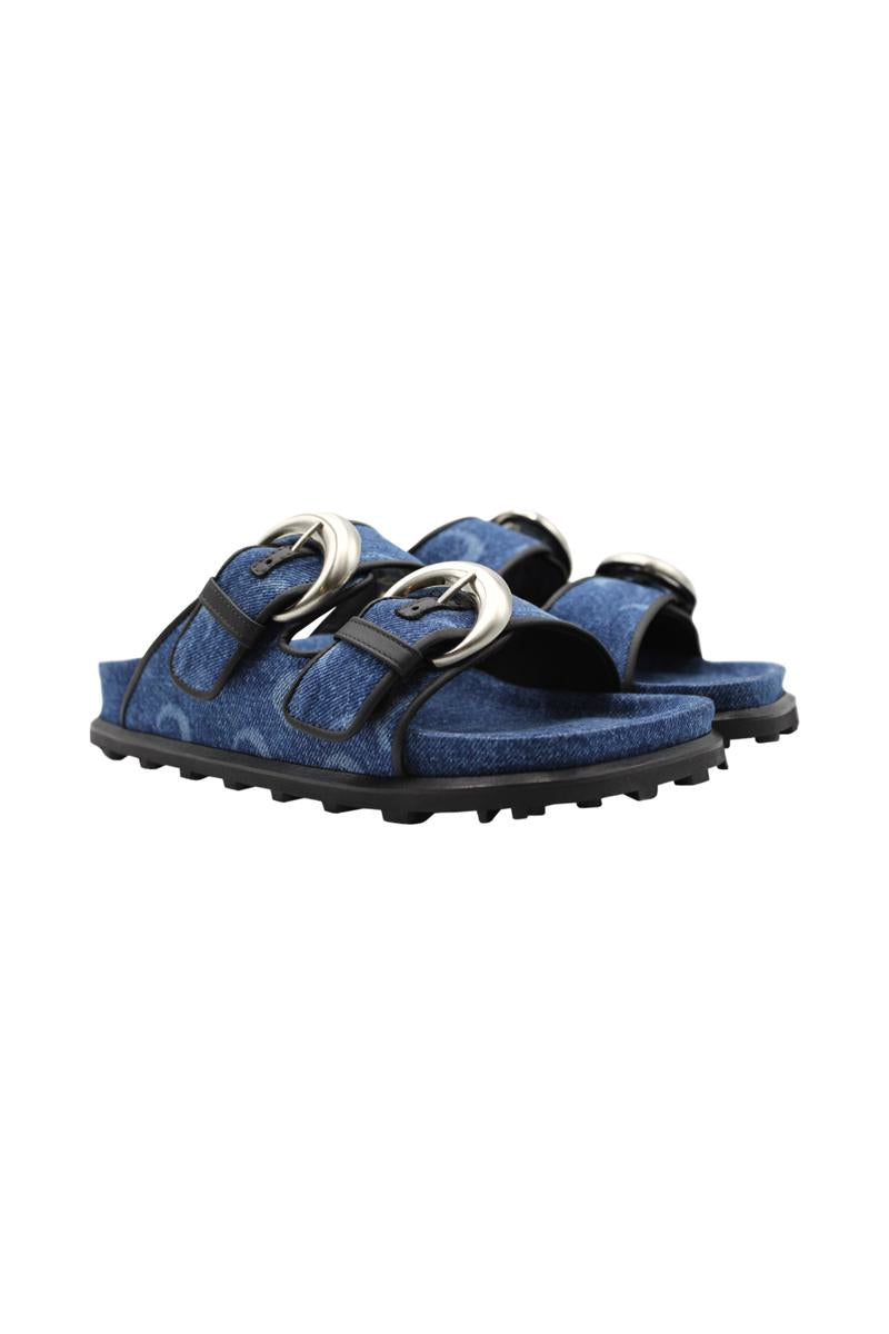 Marine Serre Denim Ms Ground Sandal Shoes