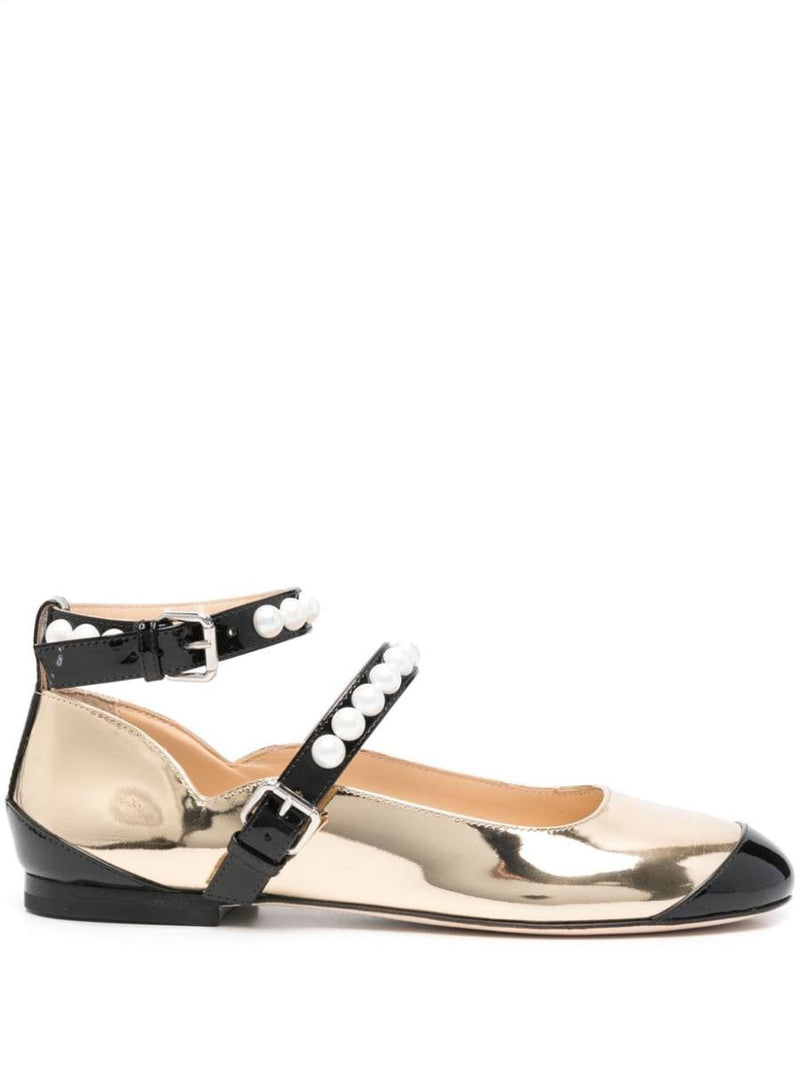 Mach & Mach Leather Bicolor Ballets