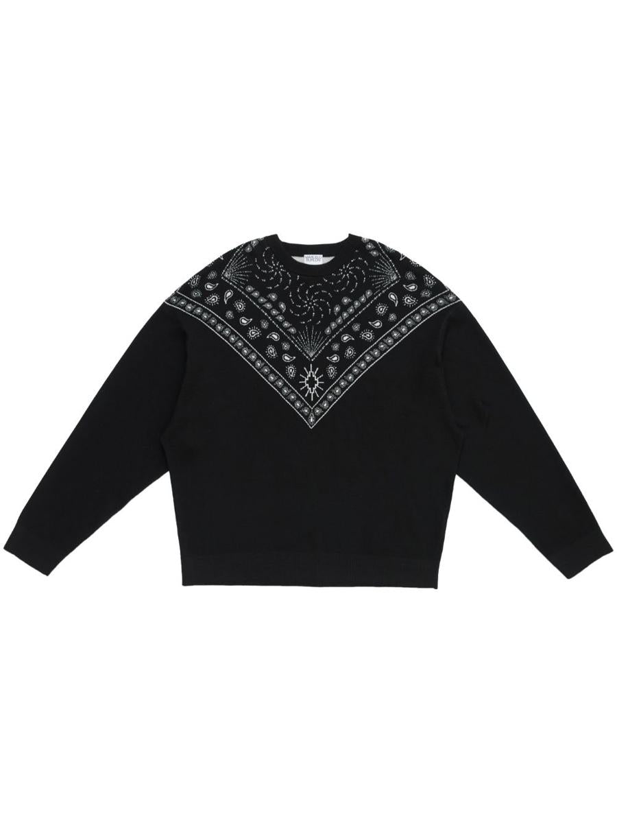 Marcelo Burlon County Of Milan Bandana Knit Comfort Crew Clothing