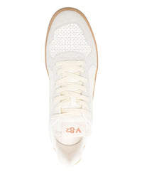 Veja V-82 Grained Leather Pure Sneakers Shoes