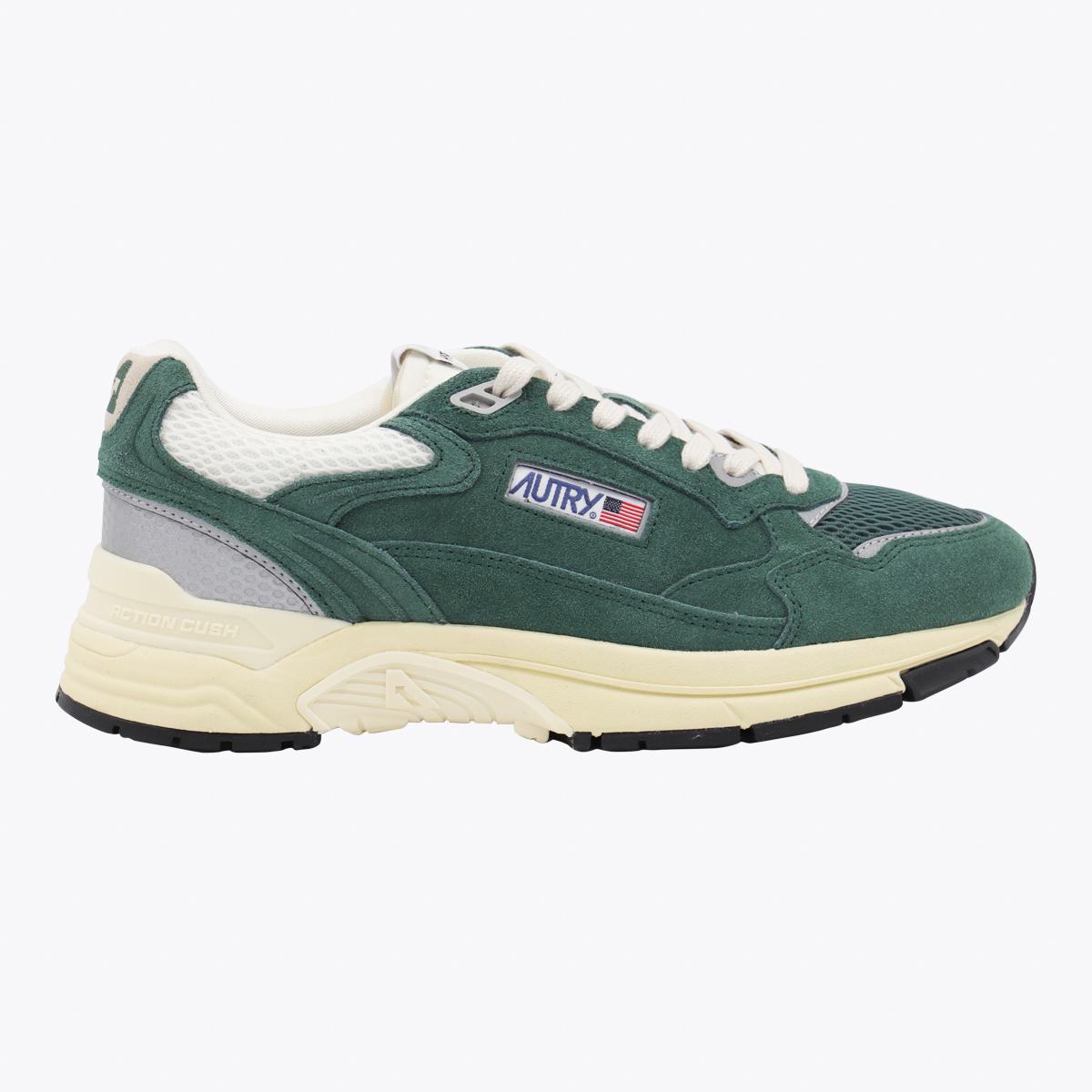 Autry Green Leather Hyperway Sneakers