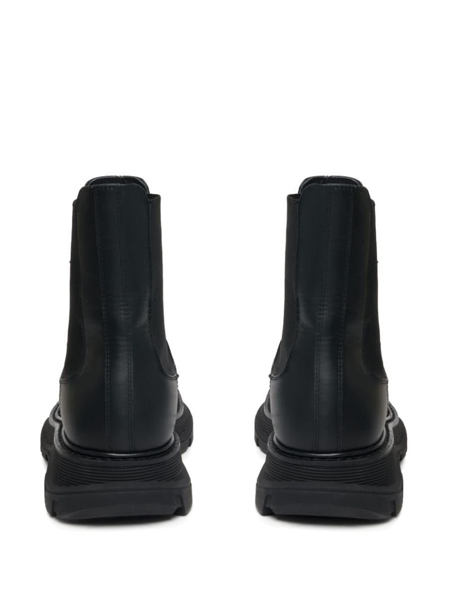 Alexander McQueen Leather Chelsea Boots