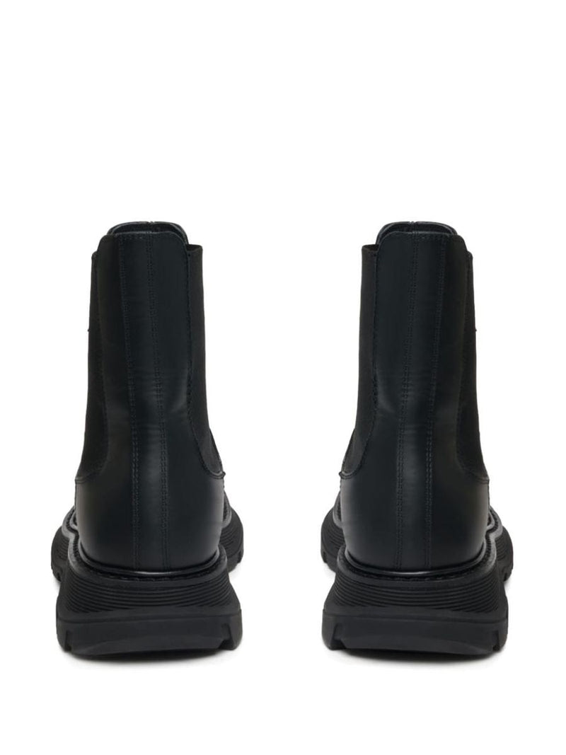 Alexander McQueen Leather Chelsea Boots