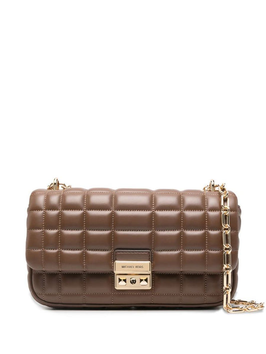 Michael Kors Brown Quilted Crossbody Bag