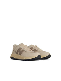 Hogan 'Hyperlight' Beige Leather Blend Sneakers