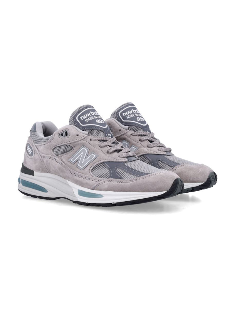 New Balance 991 V2 Miuk Suede Mesh Sneakers