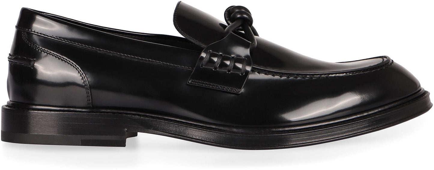 Bottega Veneta Brushed Leather Loafers